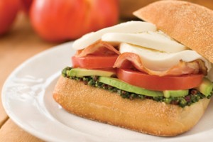 Caprese Sandwich on Ciabatta | Mozzarella Cheese & Tomatoes | Il Villaggio