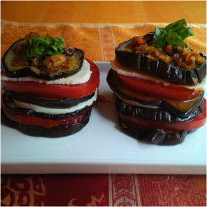 Eggplant Stacks with Olive Tapenade