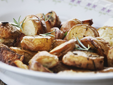 Rosemary Roasted Potatoes with Pecorino Romano