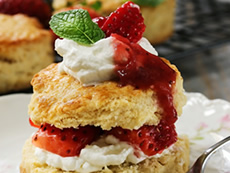 Strawberry Shortcake with Mascarpone
